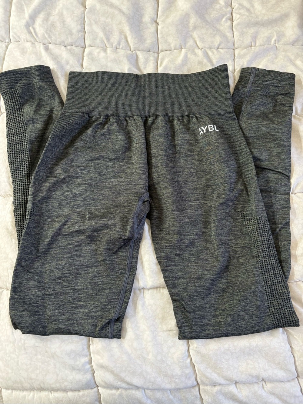 AYBL Kids Charcoal Heather High-Waist Leggings